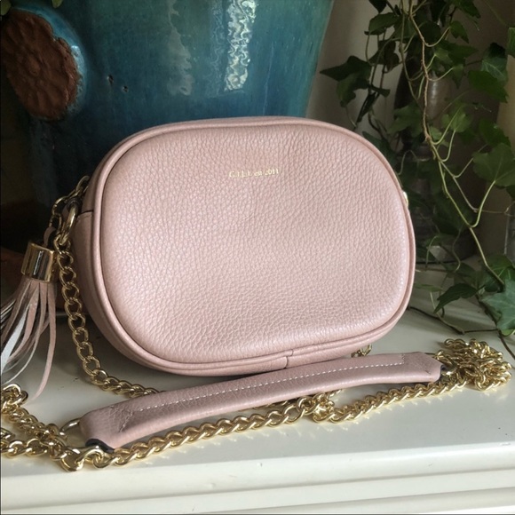 G.I.L.I Italian Blush Pebbled Leather Bag - Picture 6 of 8